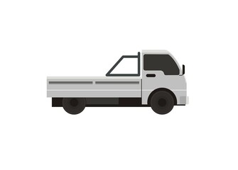 Pick up car. Simple flat illustration.