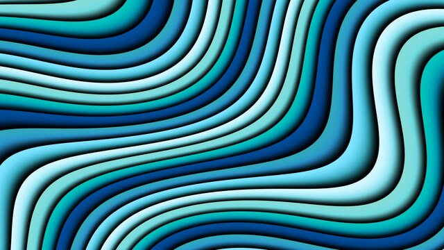 Abstract wavy psychedelic image. Horizontal background with aspect ratio 16 : 9