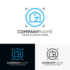 Premium Vector Logo Design Letter LZ Combination With Home