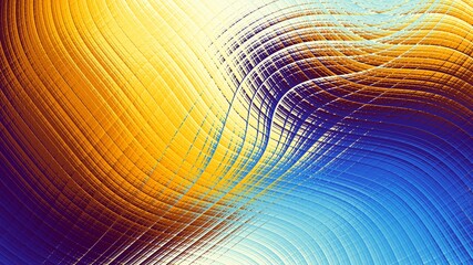 Obraz premium Abstract fractal pattern. Wavy blur background Horizontal background with aspect ratio 16 : 9