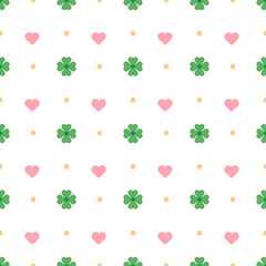 clover leaf seamless pattern background
