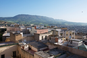 Fototapeta na wymiar View of city Fez in Morocco