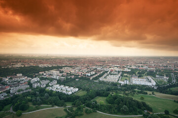 Fototapeta na wymiar View of Munich in Germany