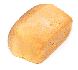 Bread brick isolated on a white background.