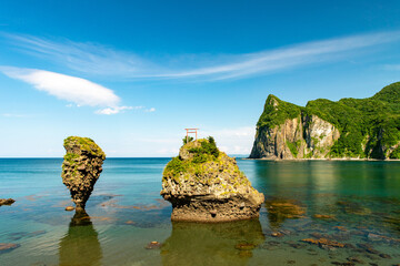 Fototapeta premium 北海道 積丹半島の夏の風景