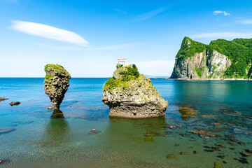 北海道　積丹半島の夏の風景