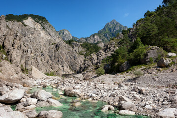 Mountains and nature at the natural  park of Friuli Dolomites (Parco Naturale Dolomiti Friulane). ...