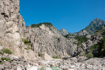 Mountains and nature at the natural  park of Friuli Dolomites (Parco Naturale Dolomiti Friulane). ...