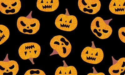 halloween seamless pattern