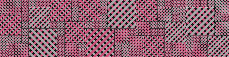 Abstract Geometric Pattern generative computational art illustration