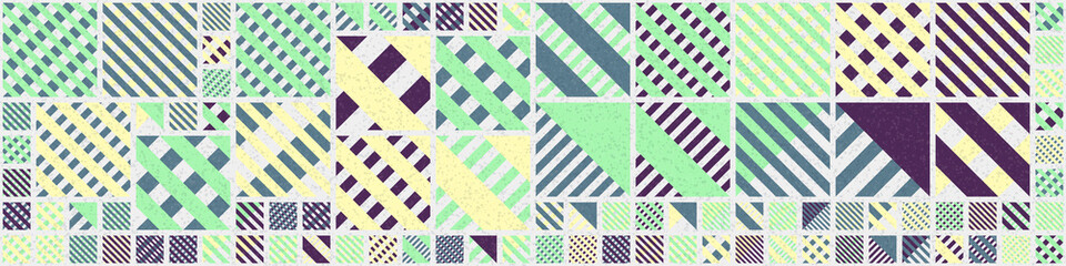Fototapeta premium Abstract Geometric Pattern generative computational art illustration