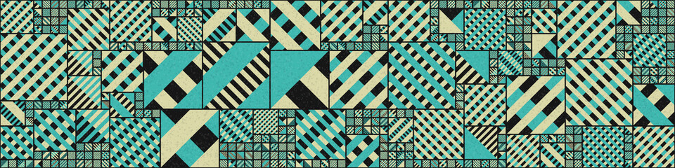 Abstract Geometric Pattern generative computational art illustration