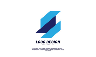 awesome creative idea brand identity for  corporate business isolated logo designs template
