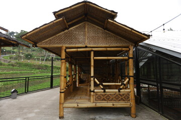 wooden house in the woods