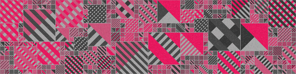 Abstract Geometric Pattern generative computational art illustration