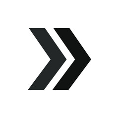 two-way vector image lined up