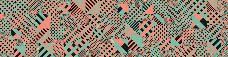 Abstract Geometric Pattern generative computational art illustration