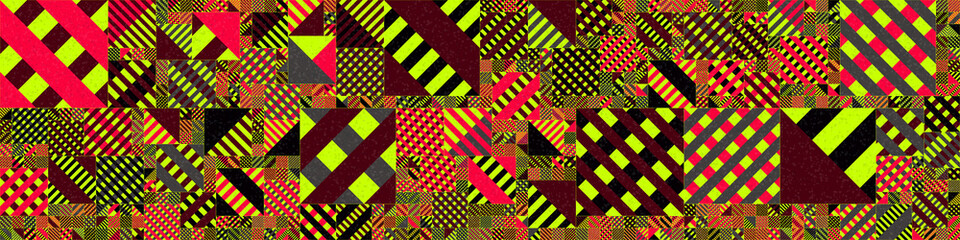 Obraz premium Abstract Geometric Pattern generative computational art illustration