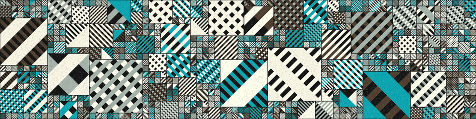 Obraz premium Abstract Geometric Pattern generative computational art illustration