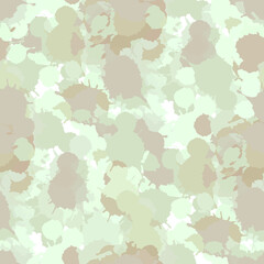 Watercolor Blobs Seamless Pattern.