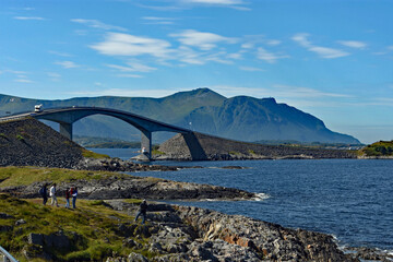 Spectacular bridge over coastal islands