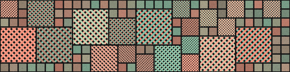 Abstract Geometric Pattern generative computational art illustration