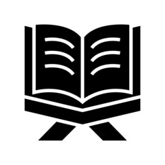 al quran icon or logo isolated sign symbol vector illustration - high quality black style vector icons
