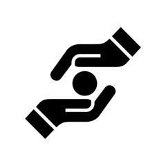 charity icon or logo isolated sign symbol vector illustration - high quality black style vector icons
