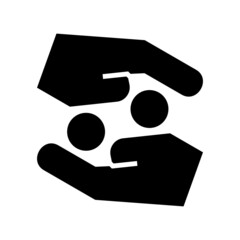 charity icon or logo isolated sign symbol vector illustration - high quality black style vector icons
