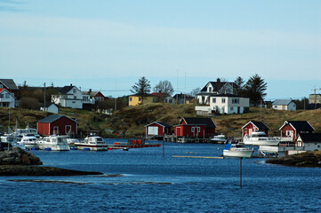 Fototapeta premium Small coastal settlement
