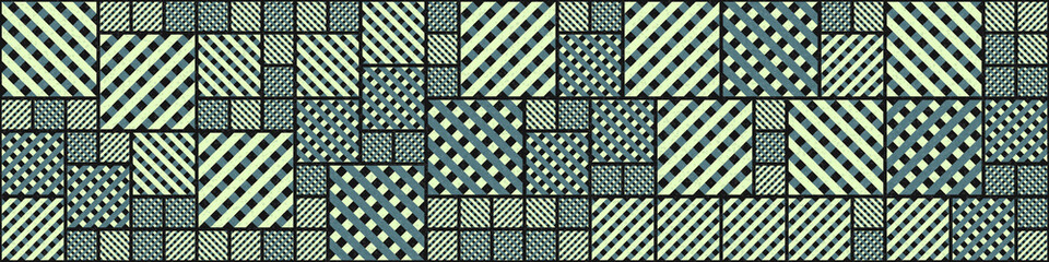Abstract Geometric Pattern generative computational art illustration