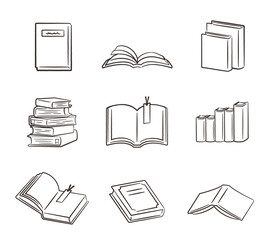 Book set illustration