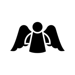 angel icon or logo isolated sign symbol vector illustration - high quality black style vector icons
