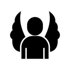 angel icon or logo isolated sign symbol vector illustration - high quality black style vector icons
