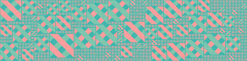 Abstract Geometric Pattern generative computational art illustration
