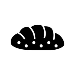 bread icon or logo isolated sign symbol vector illustration - high quality black style vector icons
