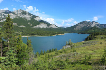 Fototapeta na wymiar Lower Kananaskis Lake. Taken in Alberta, canada