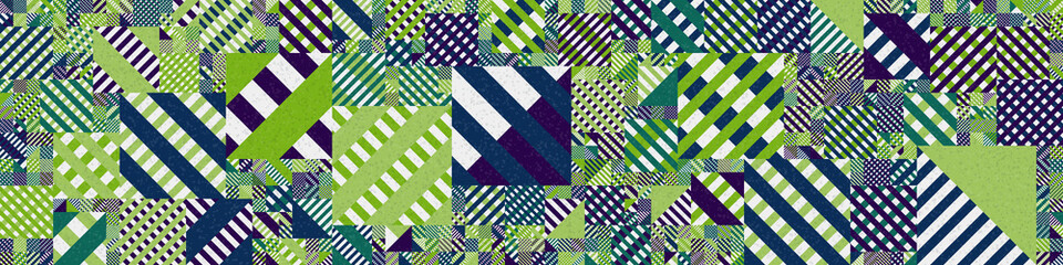 Fototapeta premium Abstract Geometric Pattern generative computational art illustration