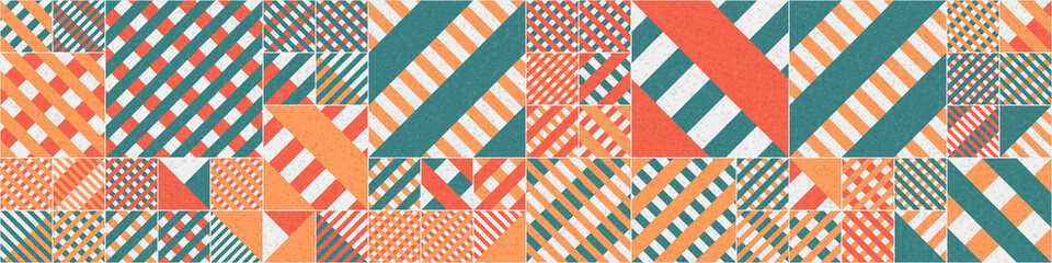 Fototapeta premium Abstract Geometric Pattern generative computational art illustration
