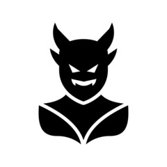 devil icon or logo isolated sign symbol vector illustration - high quality black style vector icons
