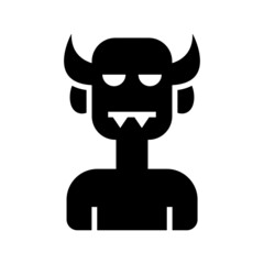 devil icon or logo isolated sign symbol vector illustration - high quality black style vector icons
