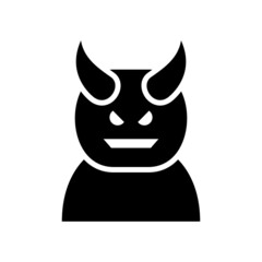 devil icon or logo isolated sign symbol vector illustration - high quality black style vector icons
