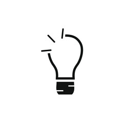 light bulb icon vector image