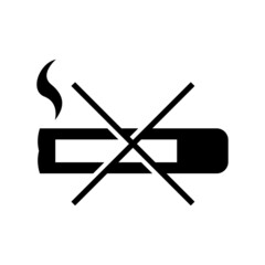 no smoking icon or logo isolated sign symbol vector illustration - high quality black style vector icons
