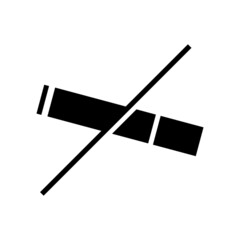 no smoking icon or logo isolated sign symbol vector illustration - high quality black style vector icons
