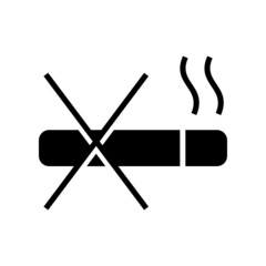 no smoking icon or logo isolated sign symbol vector illustration - high quality black style vector icons
