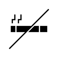 no smoking icon or logo isolated sign symbol vector illustration - high quality black style vector icons
