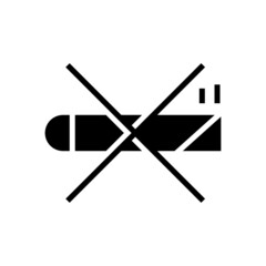 no smoking icon or logo isolated sign symbol vector illustration - high quality black style vector icons
