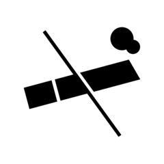 no smoking icon or logo isolated sign symbol vector illustration - high quality black style vector icons
