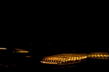 Lights inside the camp 